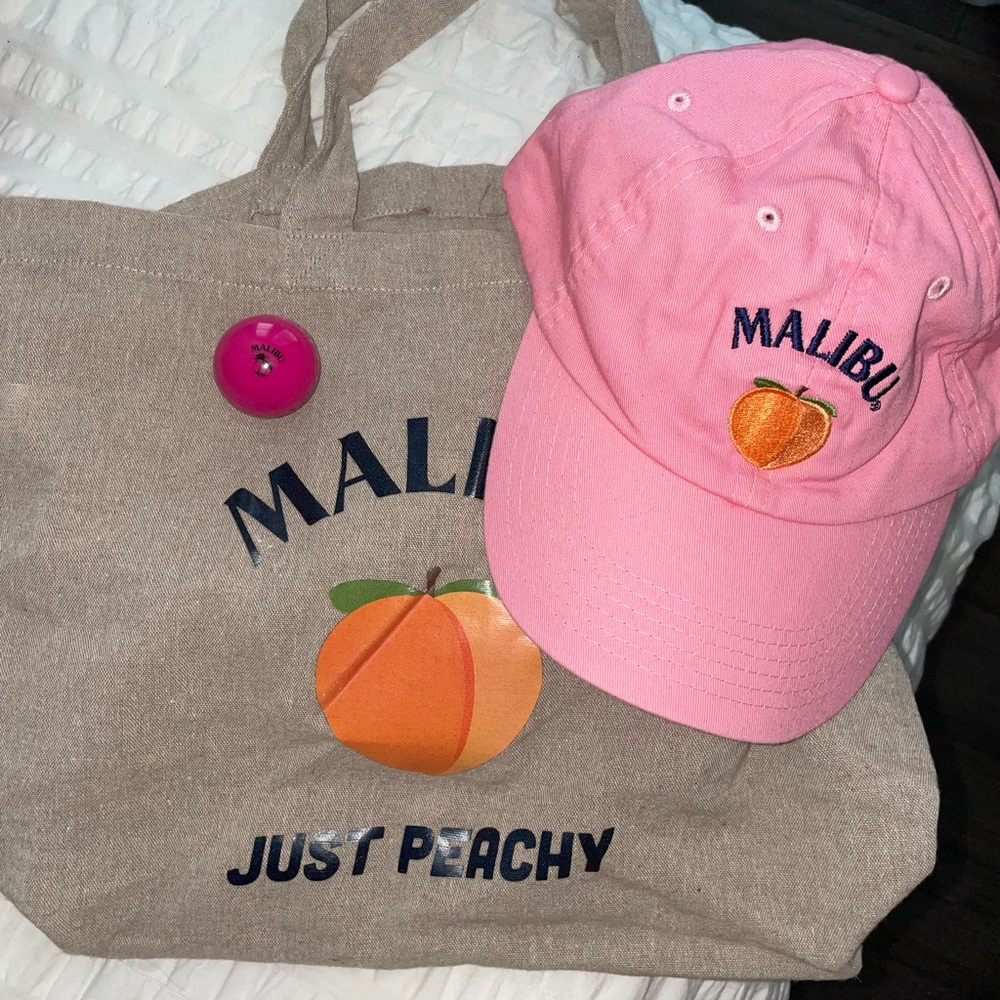 Malibu Set- Tote Bag, Hat, Lip Balm, & Stainless Steel Water Bottle